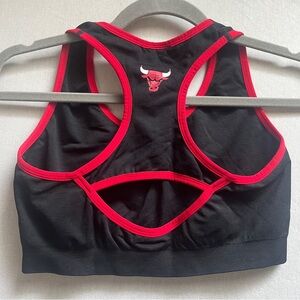 NBA Chicago Bulls Sports Bra Crop Top Women's Size M Official Licensed